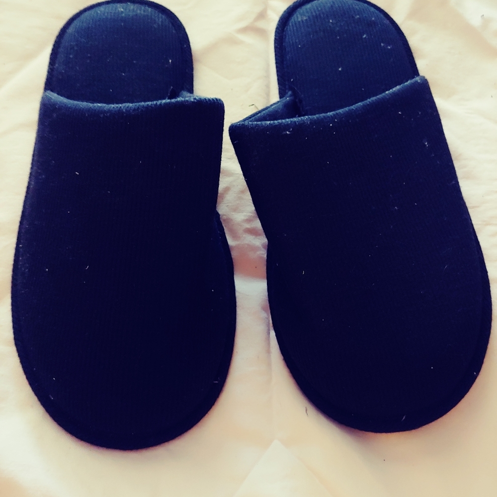 Mens Black Slippers